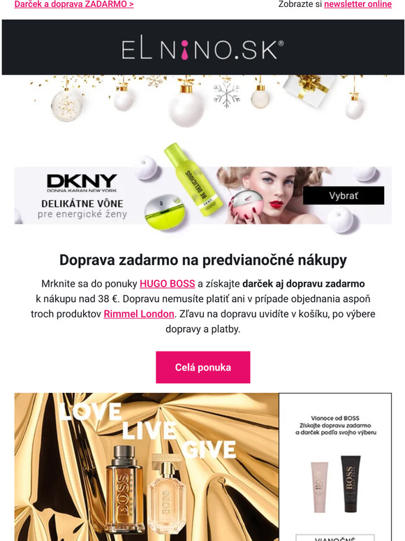 🚚 +🎁 Darujte pod stromček HUGO BOSS >