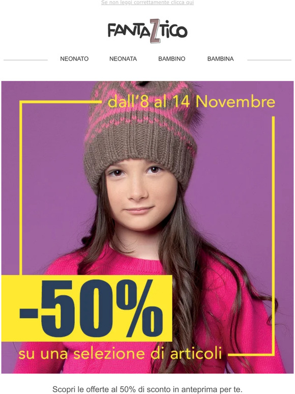 -50% ed è subito tempo di REGALI!