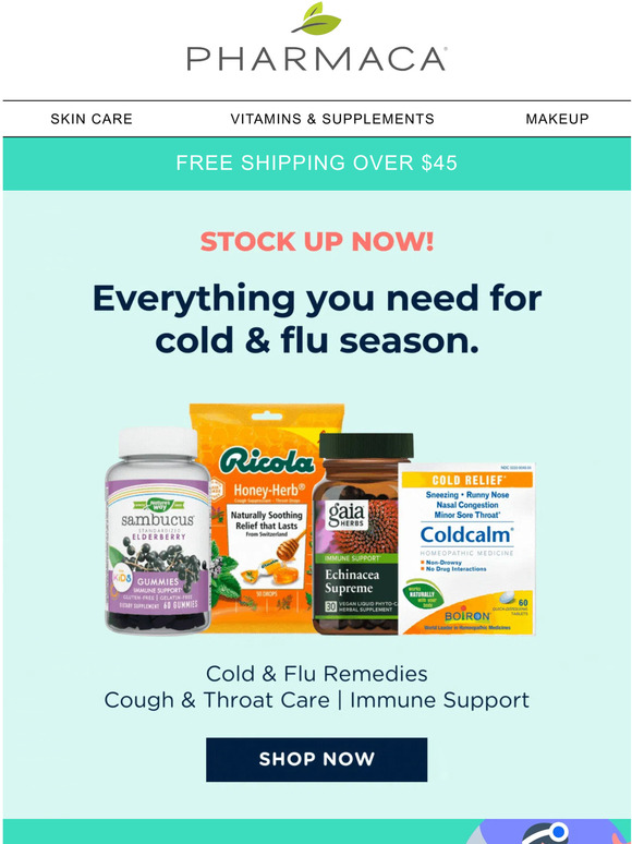 Stock up on Immunity Boosters - Schedule your Flu Shot today