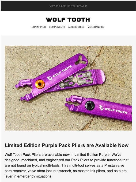 Limited Edition Purple Pack Pliers Are Available Now
