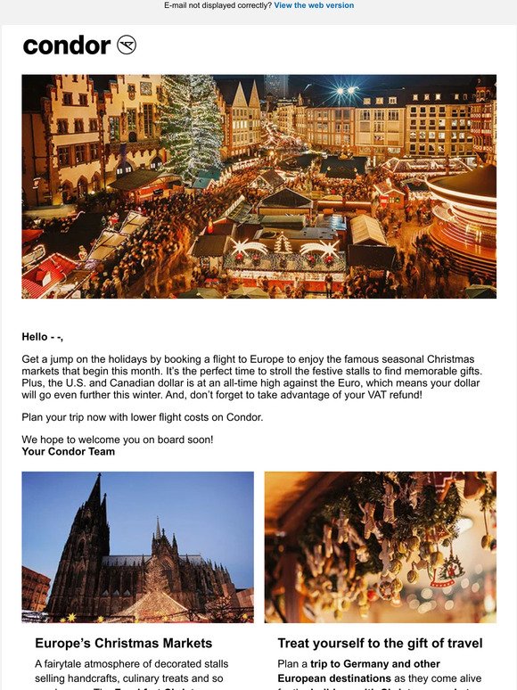 Germany’s Magical Christmas Markets Are Calling.