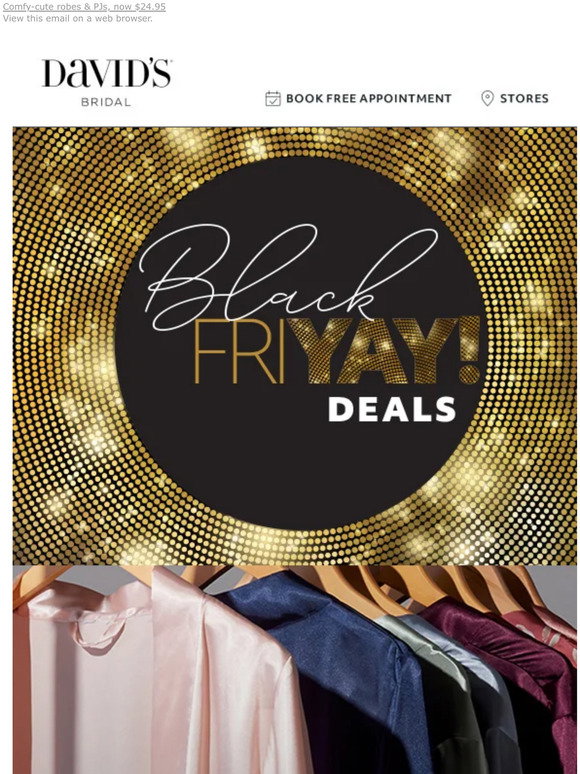 David's Bridal (coupons) Don't sleep on this Black FriYAY sale 💤 Milled