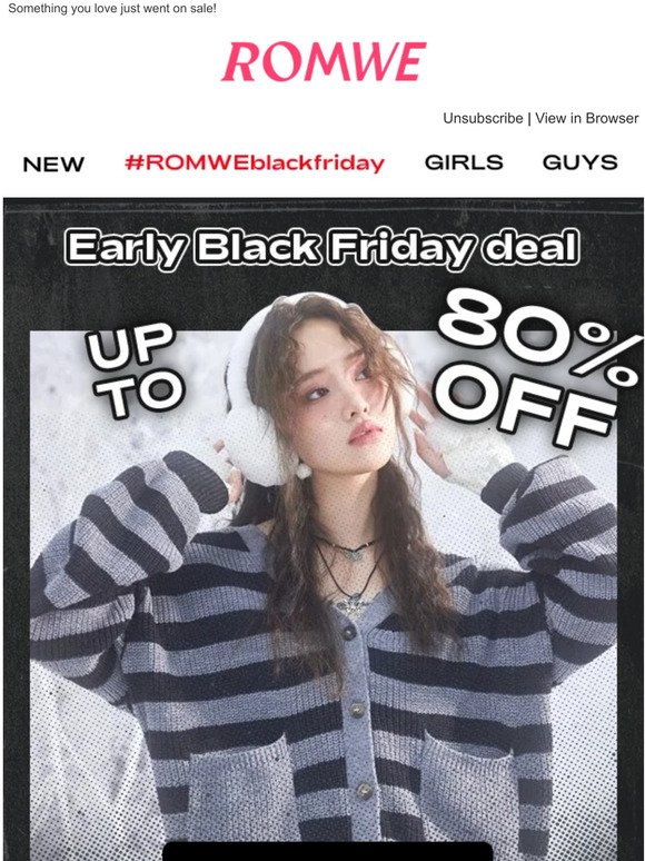 Early Black Friday deal: Up to 80% OFF
