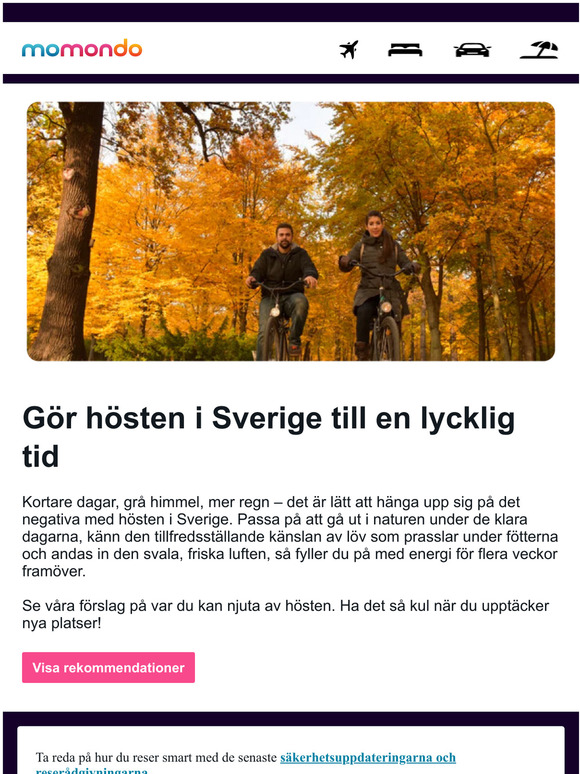 Behöver du ett avbrott under hösten?