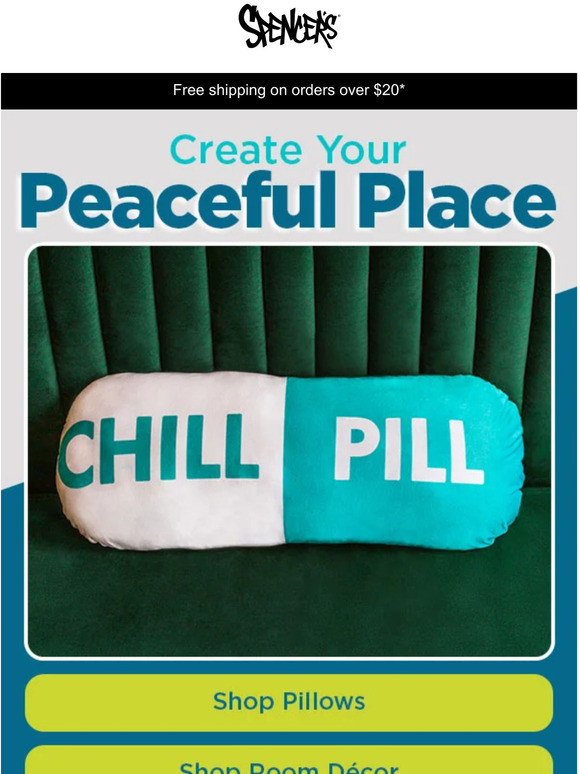Spencer Gifts ☮️ Décor to help you chill Milled