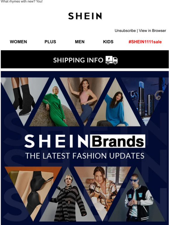 SHEIN SHEIN Brands THE LATEST FASHION UPDATES Milled