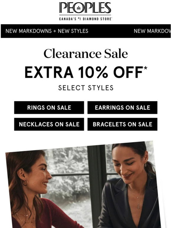 People's Jewellers Clearance + Early Black Friday Specials = SAVE