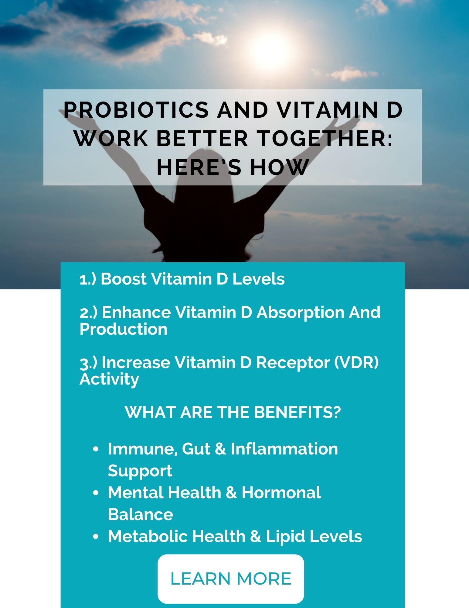 Microbiome Plus Probiotics And Vitamin D Work Better Together Here’s