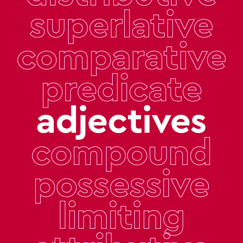 Dictionary.com: Grammar Check: Adjective Types | Milled