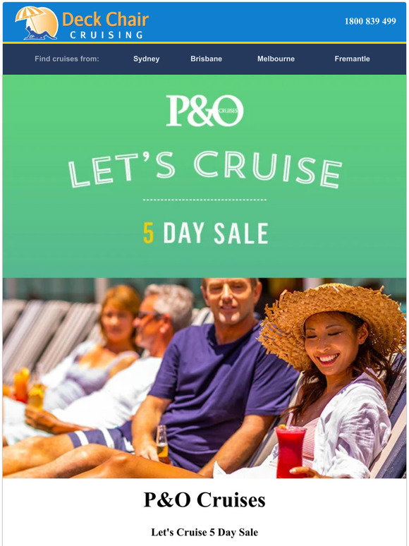Deck Chair Cruising: 🚨 P&O 5 Day FLASH SALE ⚡ | Milled