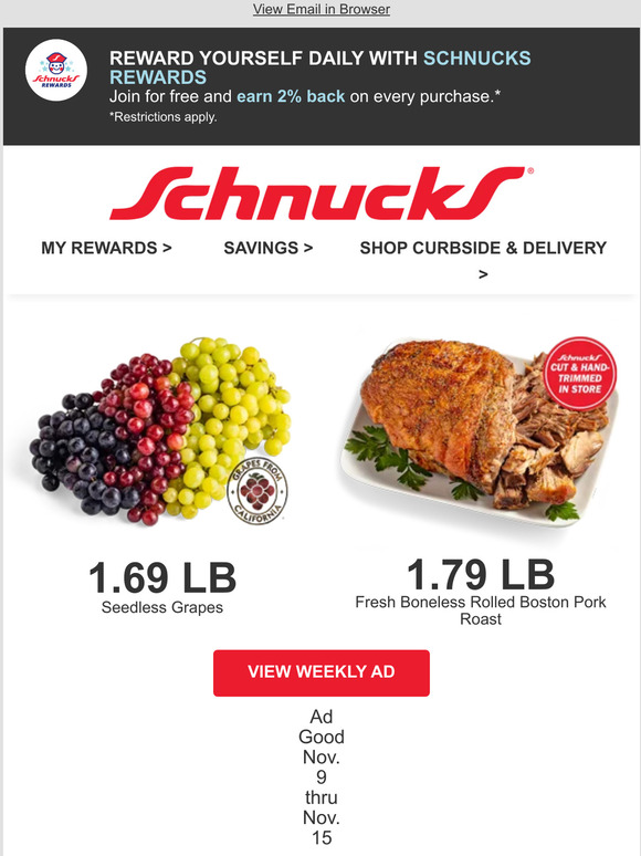 Schnuck Markets, Inc.: Your Weekly Savings At Schnucks Are Here! | Milled