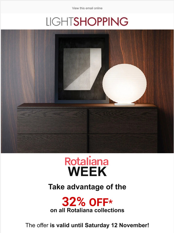 Rotaliana: -32% discount. For a few more days.