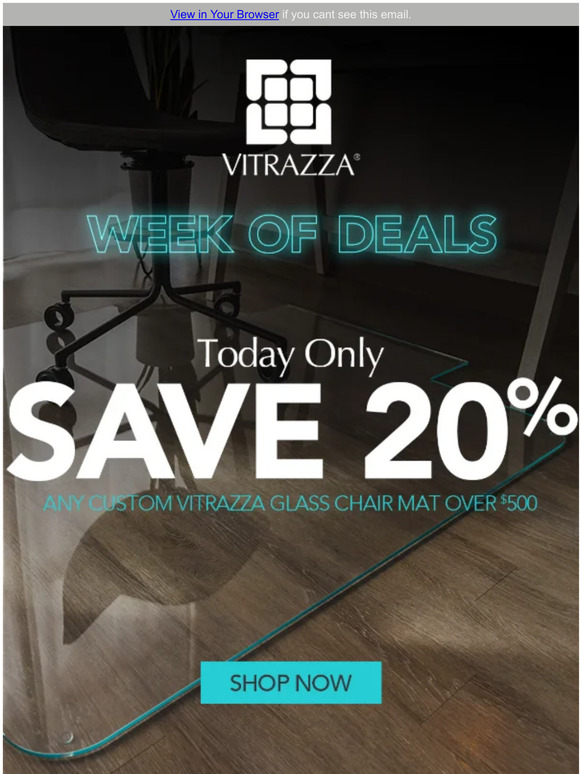 Vitrazza Save 20 On Custom Glass Chair Mats By Vitrazza Milled   C@2x 