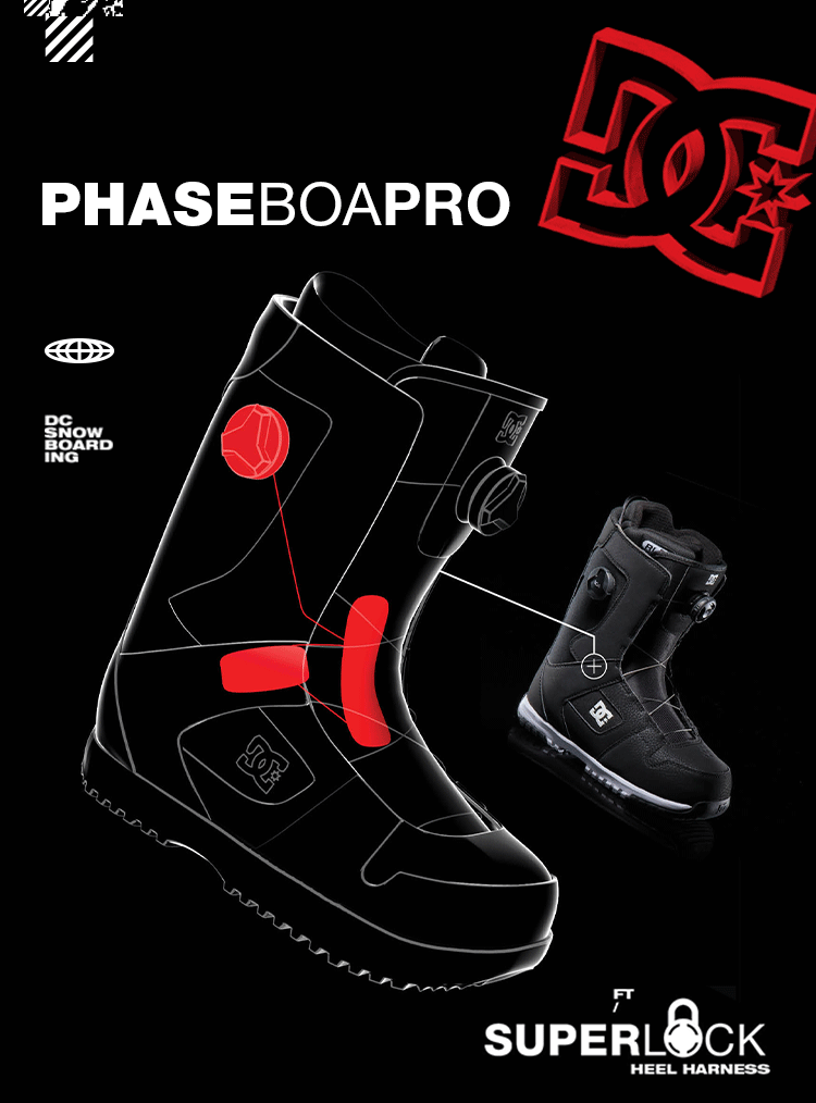 Burton Men's DC Phase BOA Pro Black/Purple, Size (Men's