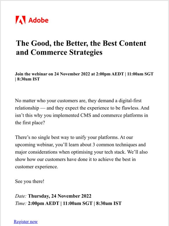 [Webinar] How to unify your commerce and content strategies