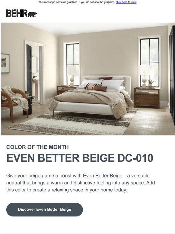 Even Better Beige – November Color Of The Month Colorfully BEHR