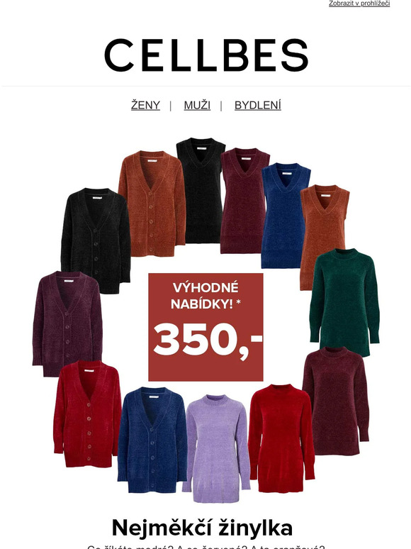 Nejměkčí žinylka od 649 Kč