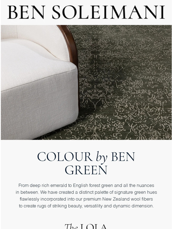 Colour by Ben | Emerald Rugs