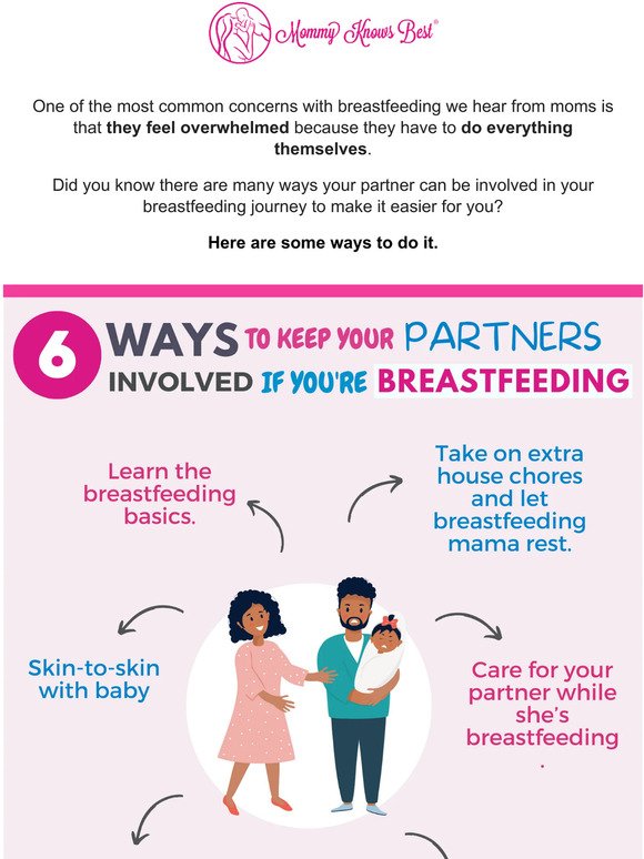 Ways to Your Partner Can Help in your Breastfeeding Journey Today