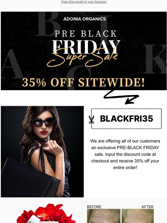 💥 Pre-Black Friday Sale 35% off!!