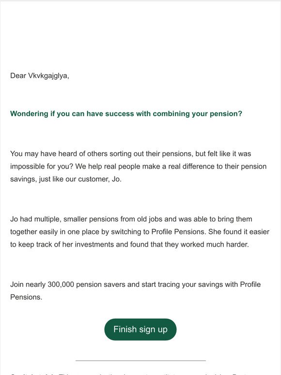 Combine your pension easily, just like Jo did
