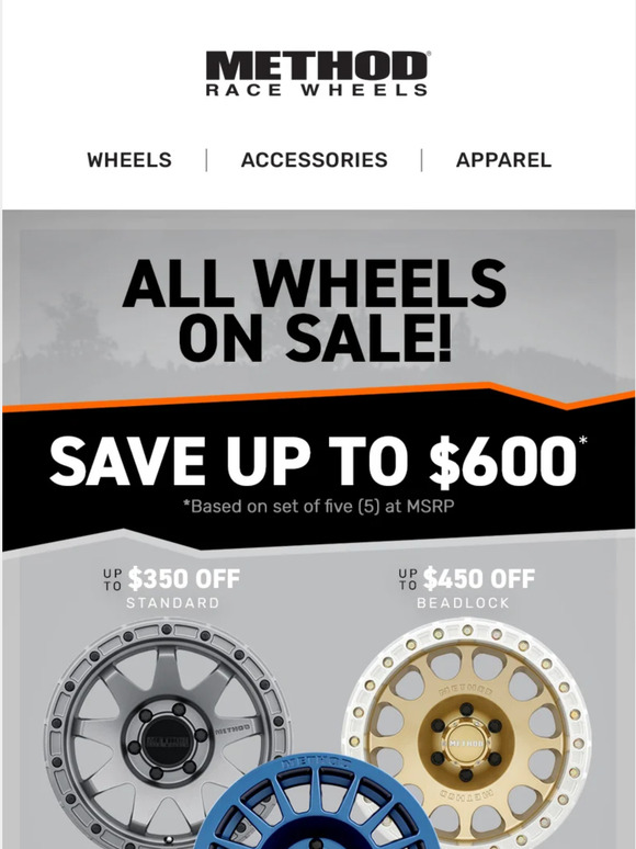 Method Race Wheels Black Friday Sale is On! Milled