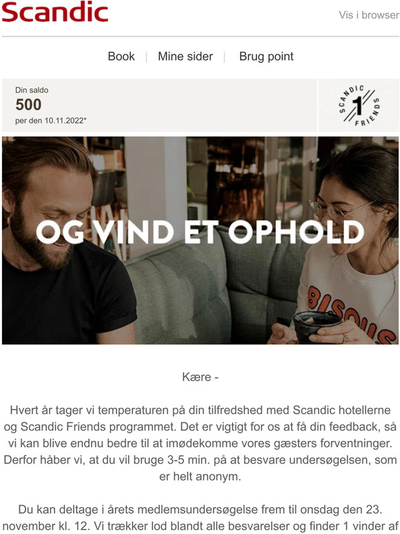 Scandic —, hvor tilfreds er du med Scandic? Milled