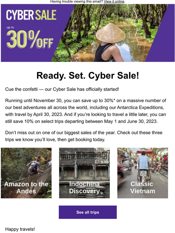 Our Cyber Sale is HERE!