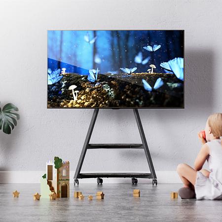 Floor TV Stand With Wheels Eiffel Series 43-75 Inch