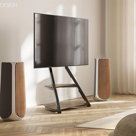 Floor TV Stand With Wheels Eiffel Series 32-65 Inch