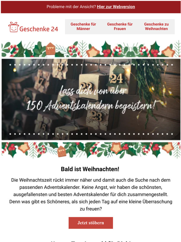 🕯️ Finde den perfekten Adventskalender für Dich und Deine Liebsten! 🕯️