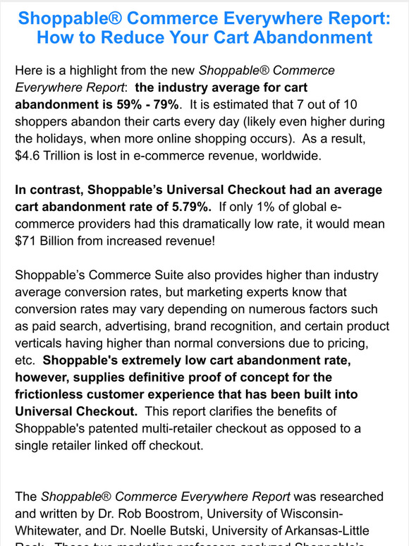 Shoppable Commerce Everywhere Report - FREE!