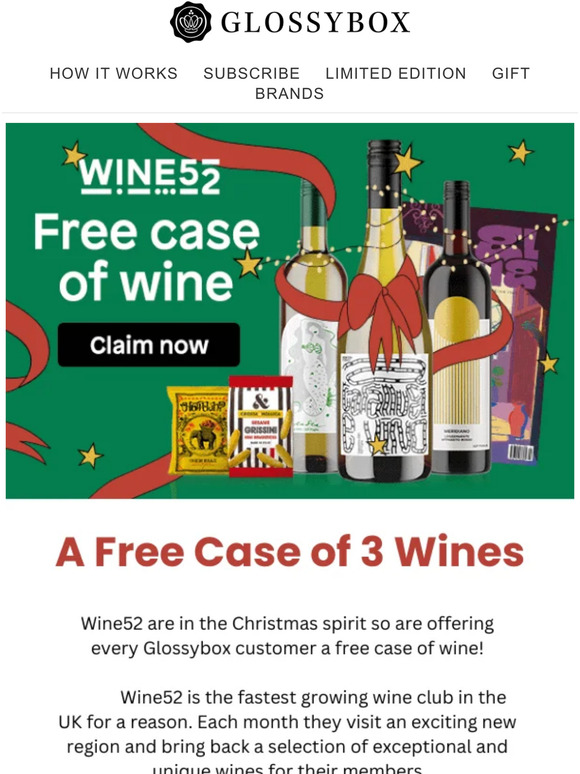 glossybox uk FREE WINE INSIDE 🍷 Milled