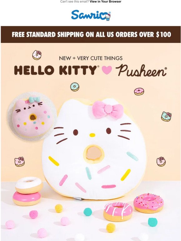 NEW: More Hello Kitty x Pusheen 🍩 💕