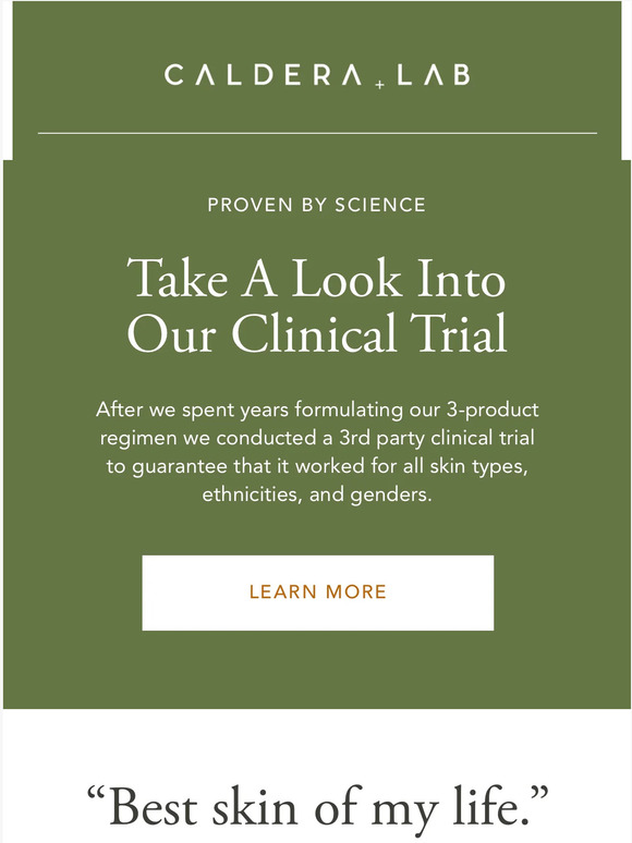 Caldera + Lab A Look Into Our Clinical Trial 👨🏼‍🔬 Milled