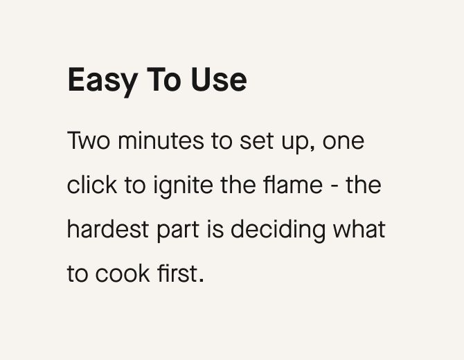 Easy to use