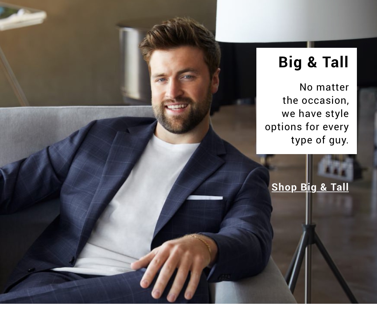 Men's Wearhouse FIT GUIDE Milled