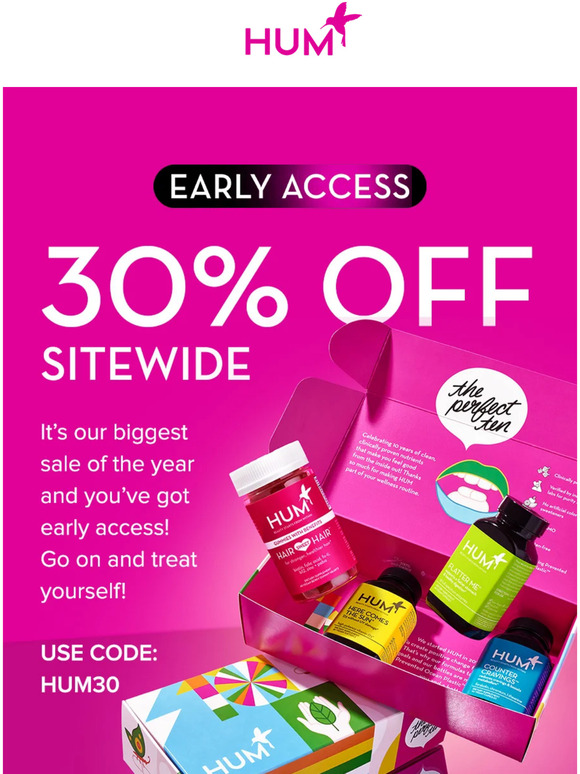 HUM Nutrition Email Newsletters Shop Sales, Discounts, and Coupon Codes
