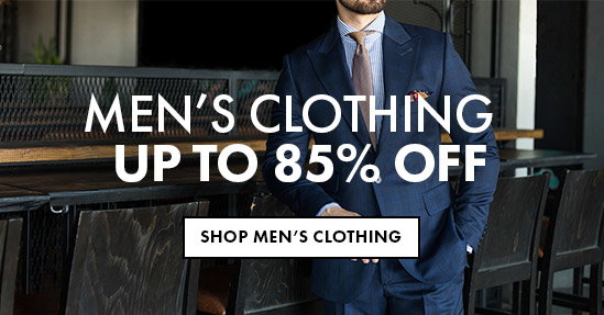 Up to 85% Off Men's Clothing 