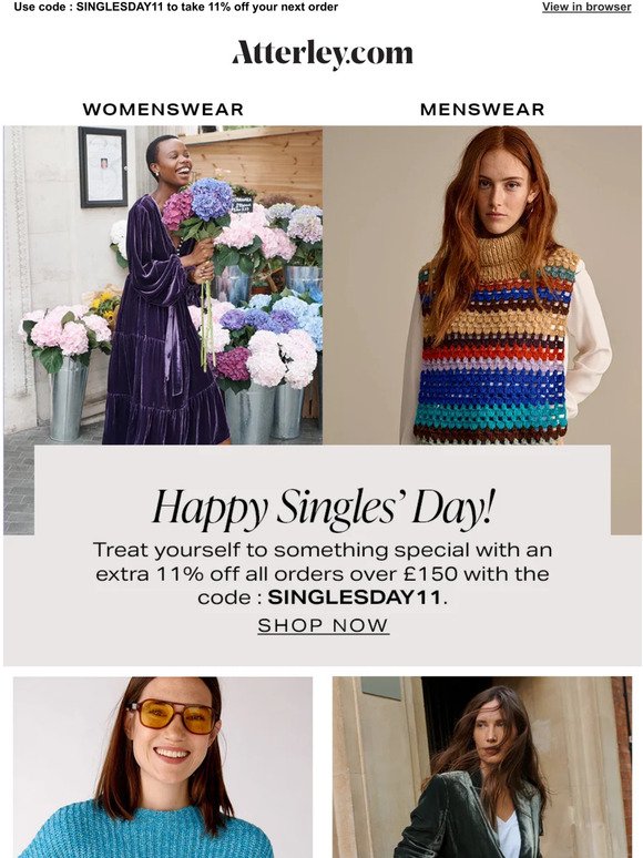 Treat yourself this Singles' Day…