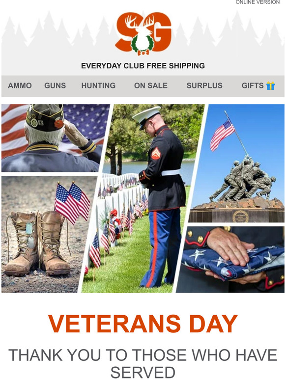The Sportsman's Guide Honoring the Service and Sacrifice of all