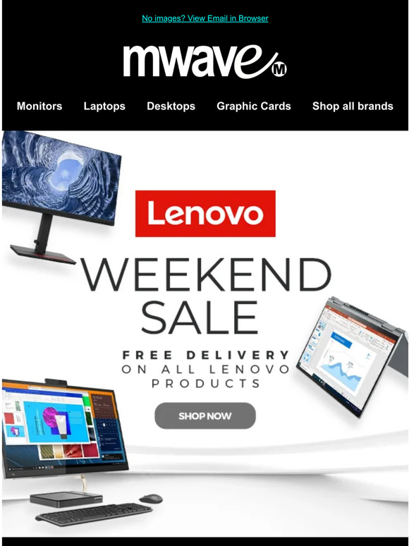 Lenovo Weekend Sale - Save on Desktops, Laptops, and More!