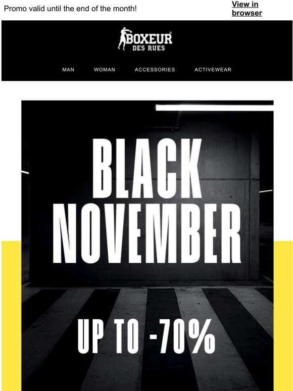 November is Black! Up to 70% off on many Outfits!
