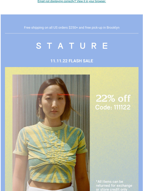 Take 22% off today only for 11.11