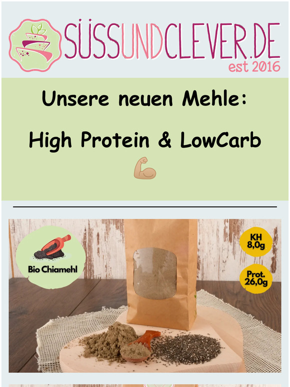 Herbstzeit ist Backzeit: Unsere neuen proteinreichen Mehle 🍪