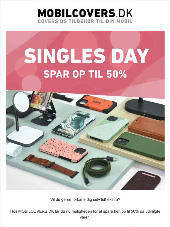 Spar op til 50% på Singles Day 💥