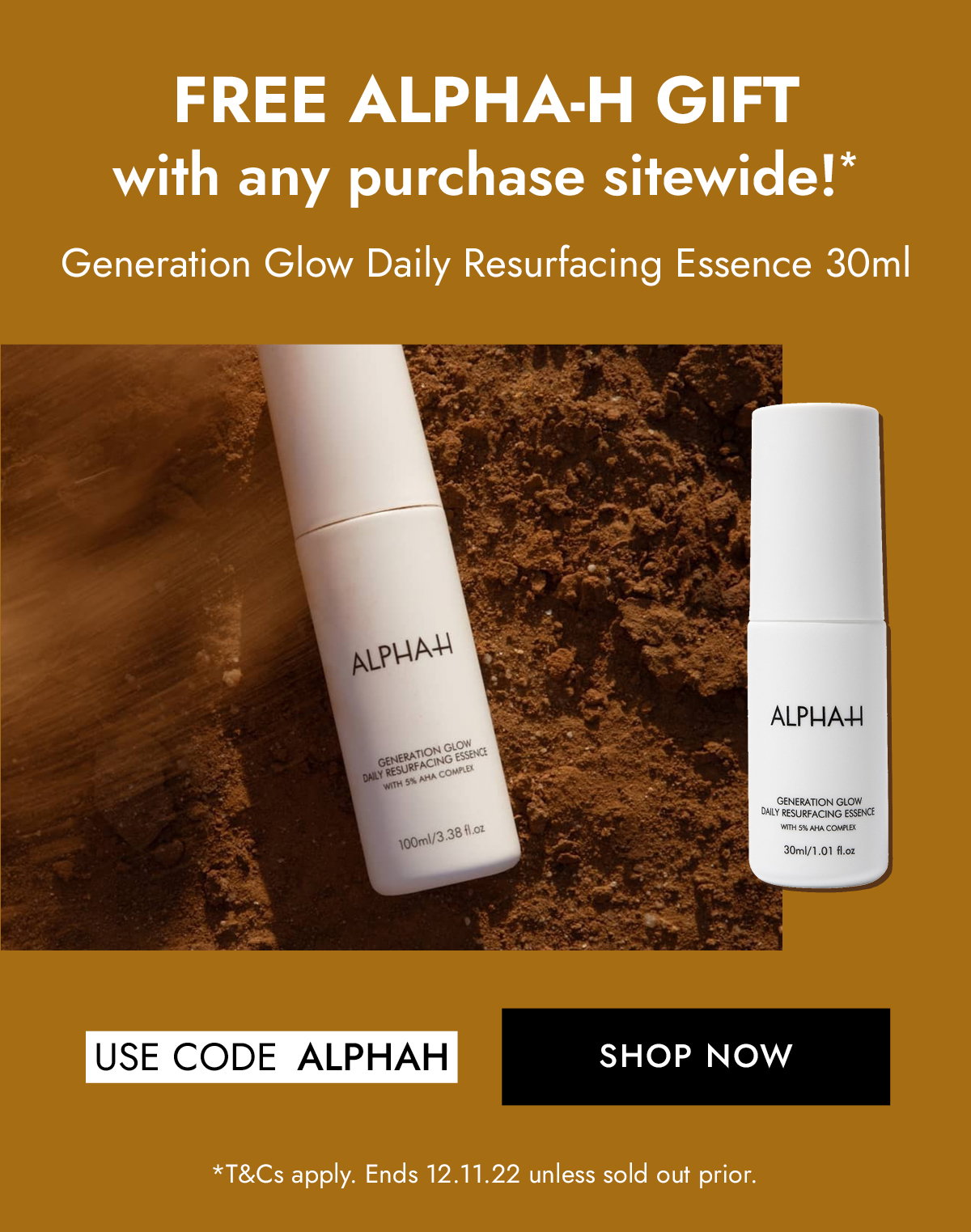 Free Alpha-H gift with any purchase sitewide!*