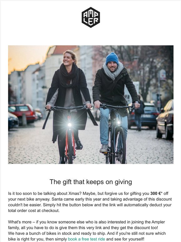 Is a bike the greatest gift you can give?