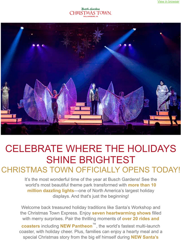 Busch Gardens Christmas Town Is Open! 🎅 Milled