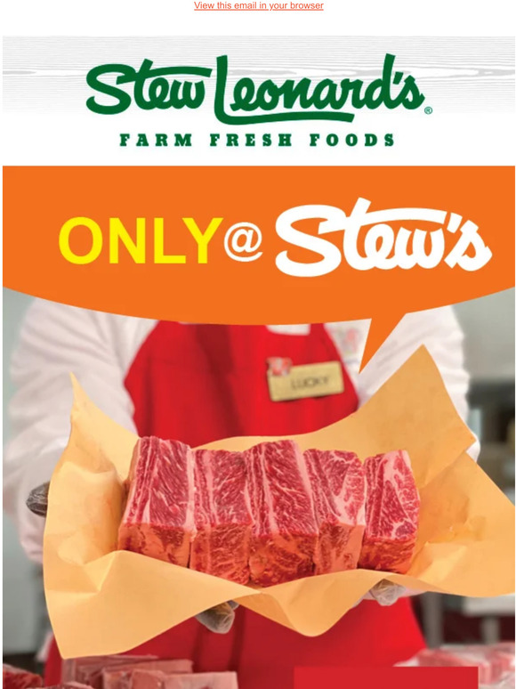 Stew Leonard's Gifts Only at Stew's Snow Crab, Short Ribs & More! Milled